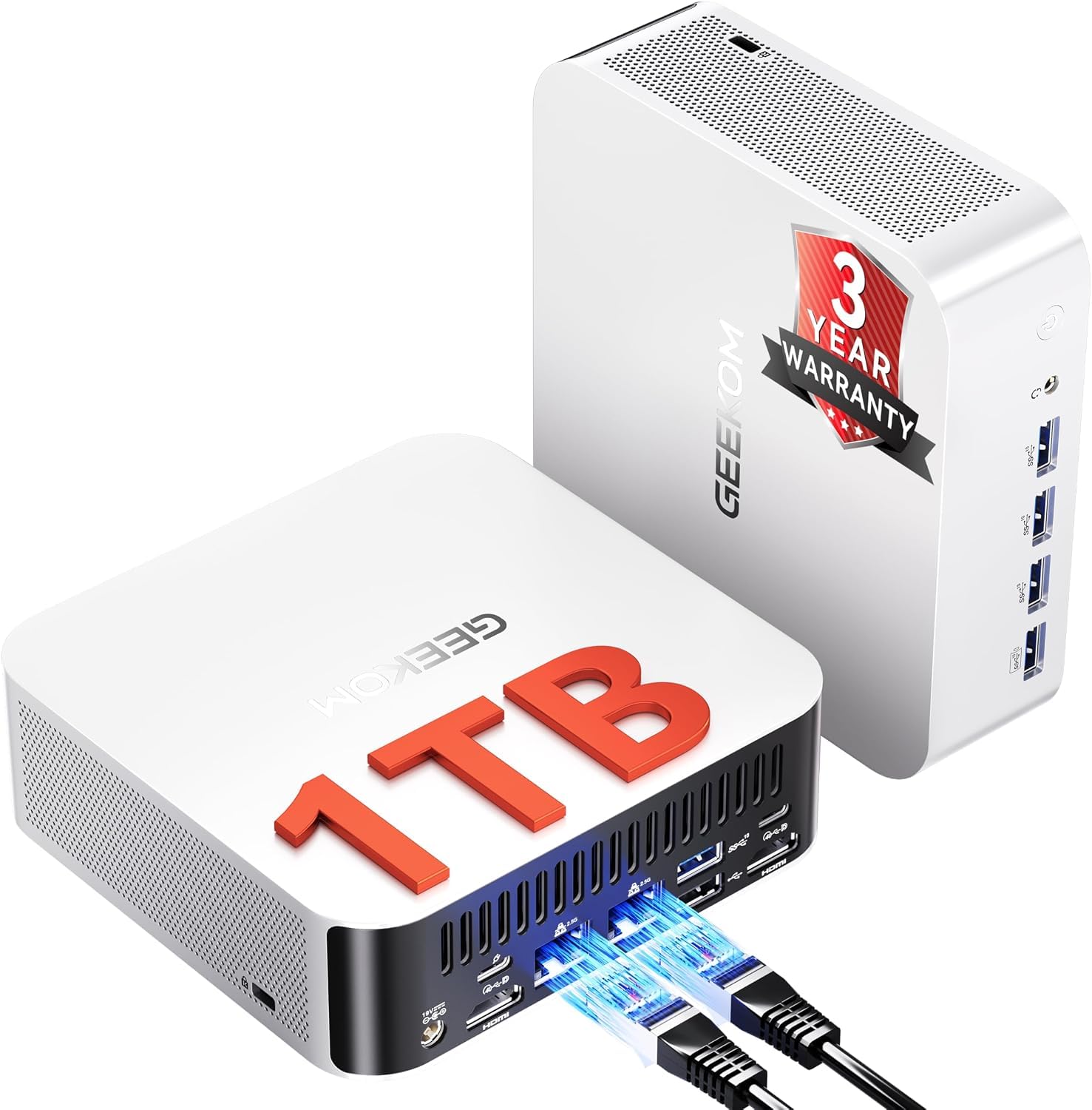 GEEKOM A8 Max Mini PC, AMD Ryzen 7 8745HS, DDR5 32GB RAM+1TB SSD | 2026 Commerci