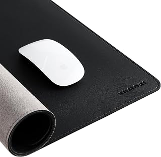 Kumori Desk Mat, 23.6 x 47.2 inches (60 x 120 cm), Compatible with Mouse, PU Leather, 0.2 inches (5 mm) Thick, Office and Home Work, Waterproof, Stain Resistant, Heat Resistant, Large Mouse Pad