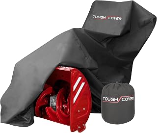 Tough Cover Snow Blower Cover, Premium XL Fit, 600D, Black | Heavy-Duty Waterproof Fabric, Universal XL Fit For Larger Snow Blower Models With UV And Dust Protection