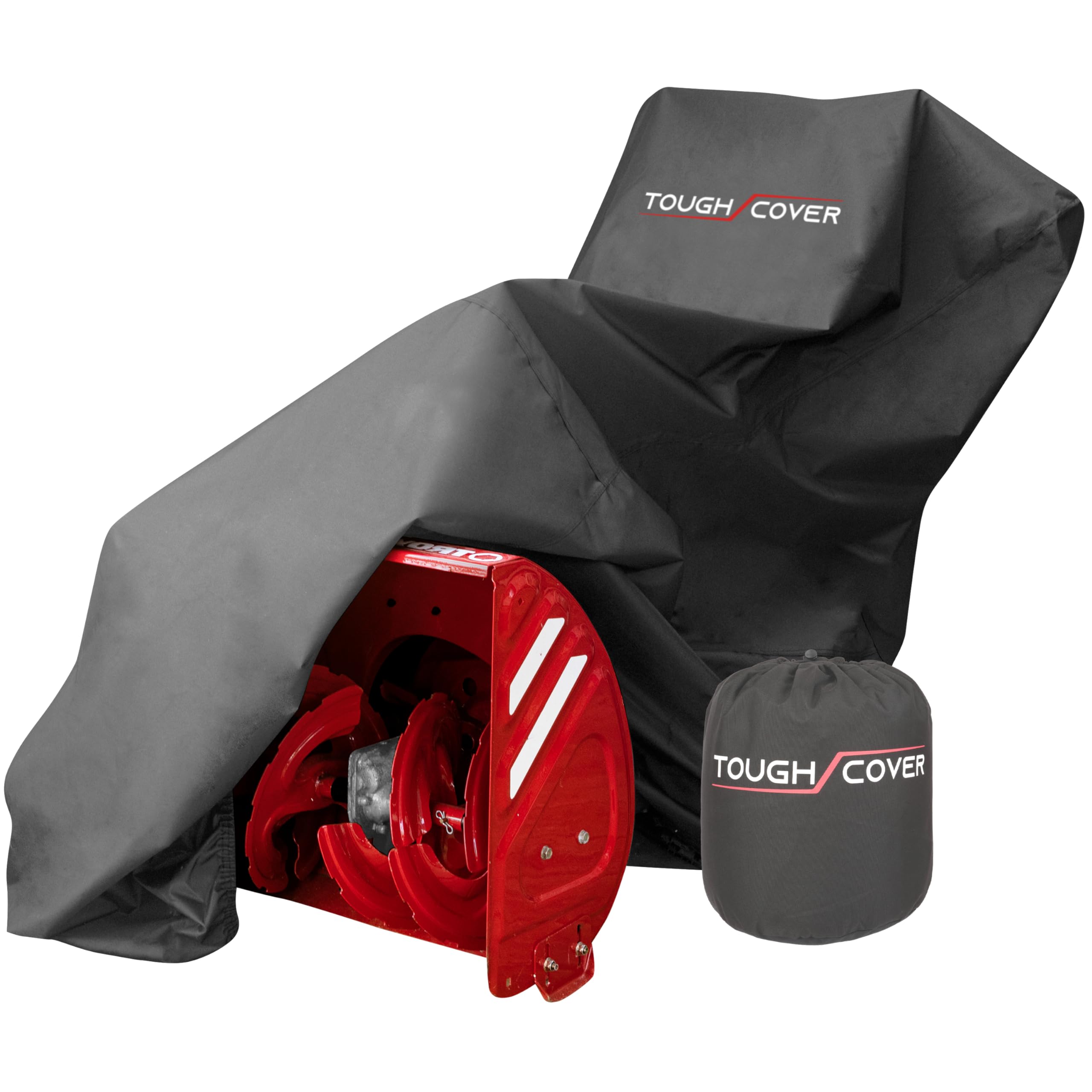 Tough Cover Snow Blower Cover, Premium XL Fit, 600D, Black | Heavy-Duty Waterpro
