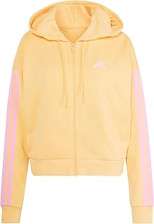 adidas Women's Essentials 3-Stripes French Terry Full-Zip Hoodie