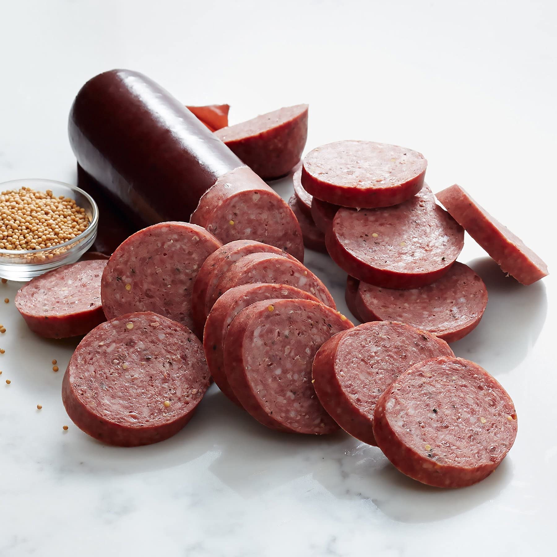 Hickory Farms Party-Size Signature Beef Summer Sausage, 900gs | Great for Snacki