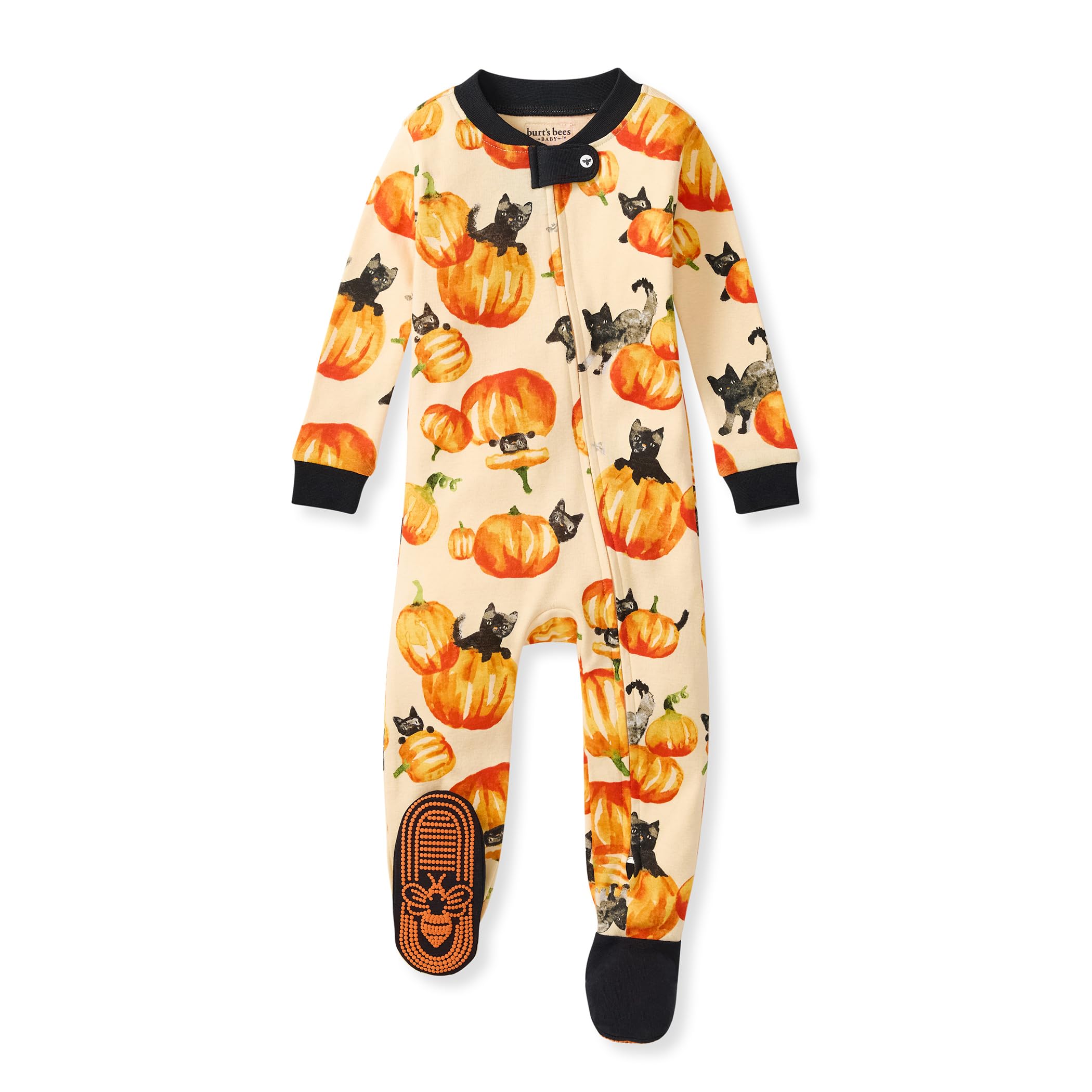 Burt's Bees Baby Baby Girl's Pajamas Sleep and Play | Convenient 2-Way Zip Front
