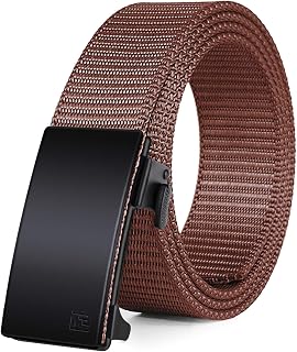 Fairwin Tactical Belt Military Style Webbing Rigger Belt Lightweight Heavy Duty Metal Buckle