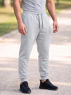 Mens Sweatpants Jogger Athletic Pants Elastic Waist Pockets Gym Running