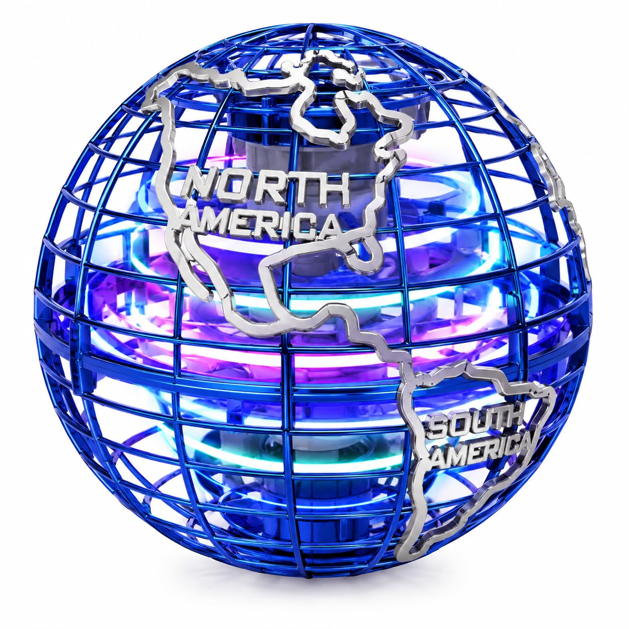 Bixvy Globe Pro Flying Orb Ball, Hand Controlled Boomerang Hover Ball with LED L