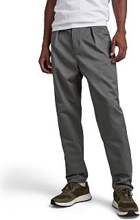 G-STAR Men's Pleated Chino Relaxed Tapered