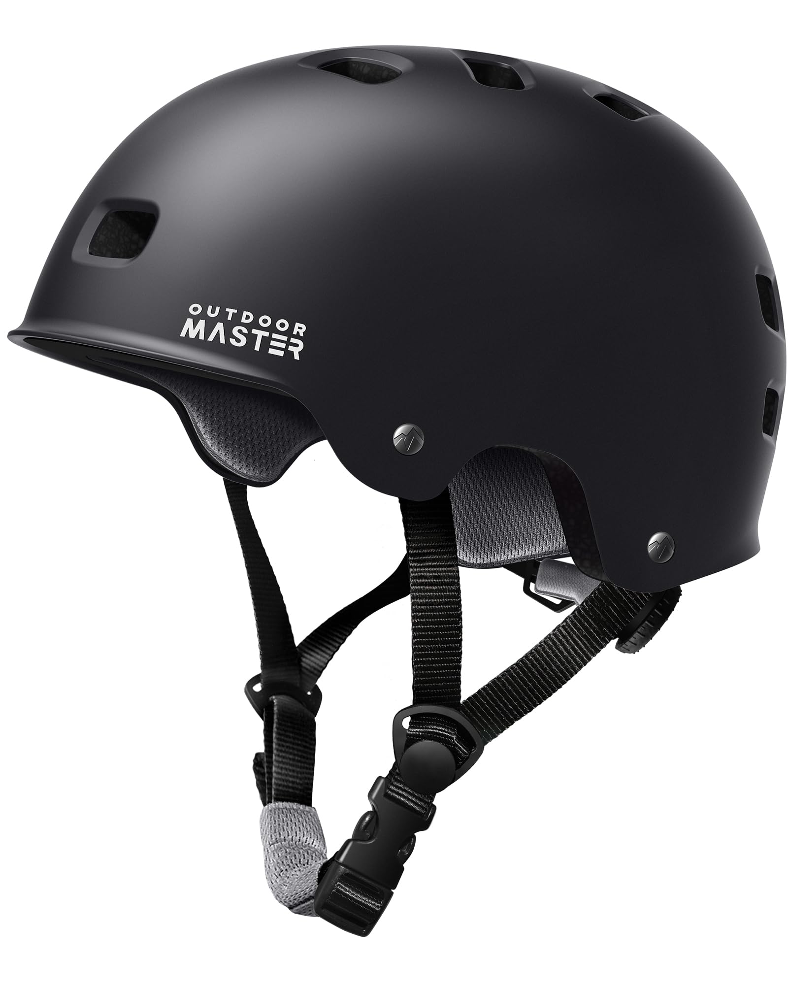 OutdoorMaster Skateboard Bike Helmet for Adult,Youth and Kids | Two Removable Li