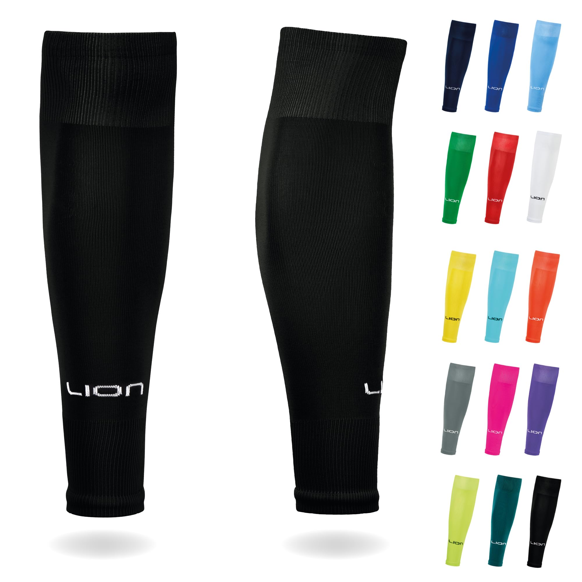 LION SPORTSWEAR Football Sock Sleeves To Accompany Grip Socks - Fits Over Calf/S