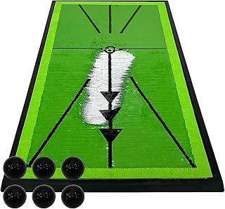 Golf Style Golf Mat, Golf, Practice, Mat, Swing Training, Practice Equipment, Indoor, Outdoor, Artificial Turf, Rubber Mat, Shot Mat, For Practice