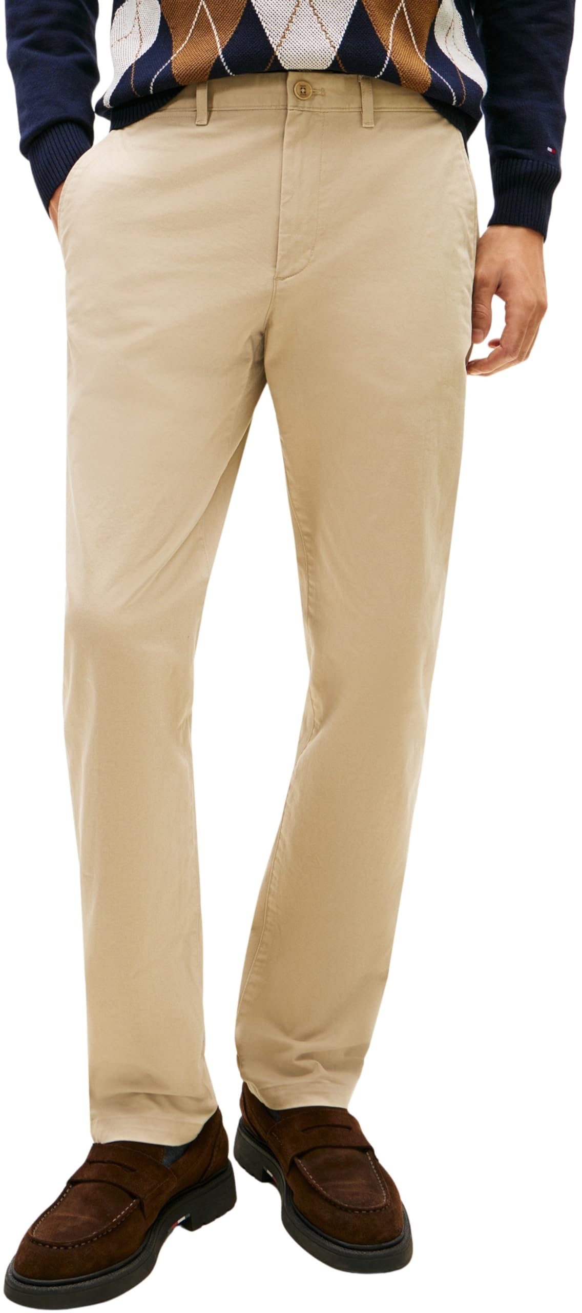 Tommy Hilfiger Men's Core Denton Essential Twill Straight Fit Chinos