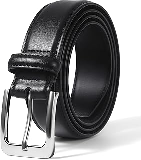 VATAN Men's Genuine Leather Dress Belts, Handmade Classic Every Day Belt | 1 3/8" Genuine Leather Belts for Men, Cow Leather, Solid Buckle,Classic Style, Every Day Dress Casual Jean belt, Gift Box