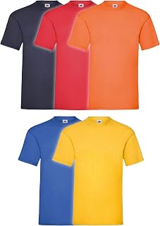 Fruit of The Loom Mens Valueweight Crew Neck, Short Sleeve T-Shirt, Not V Neck.