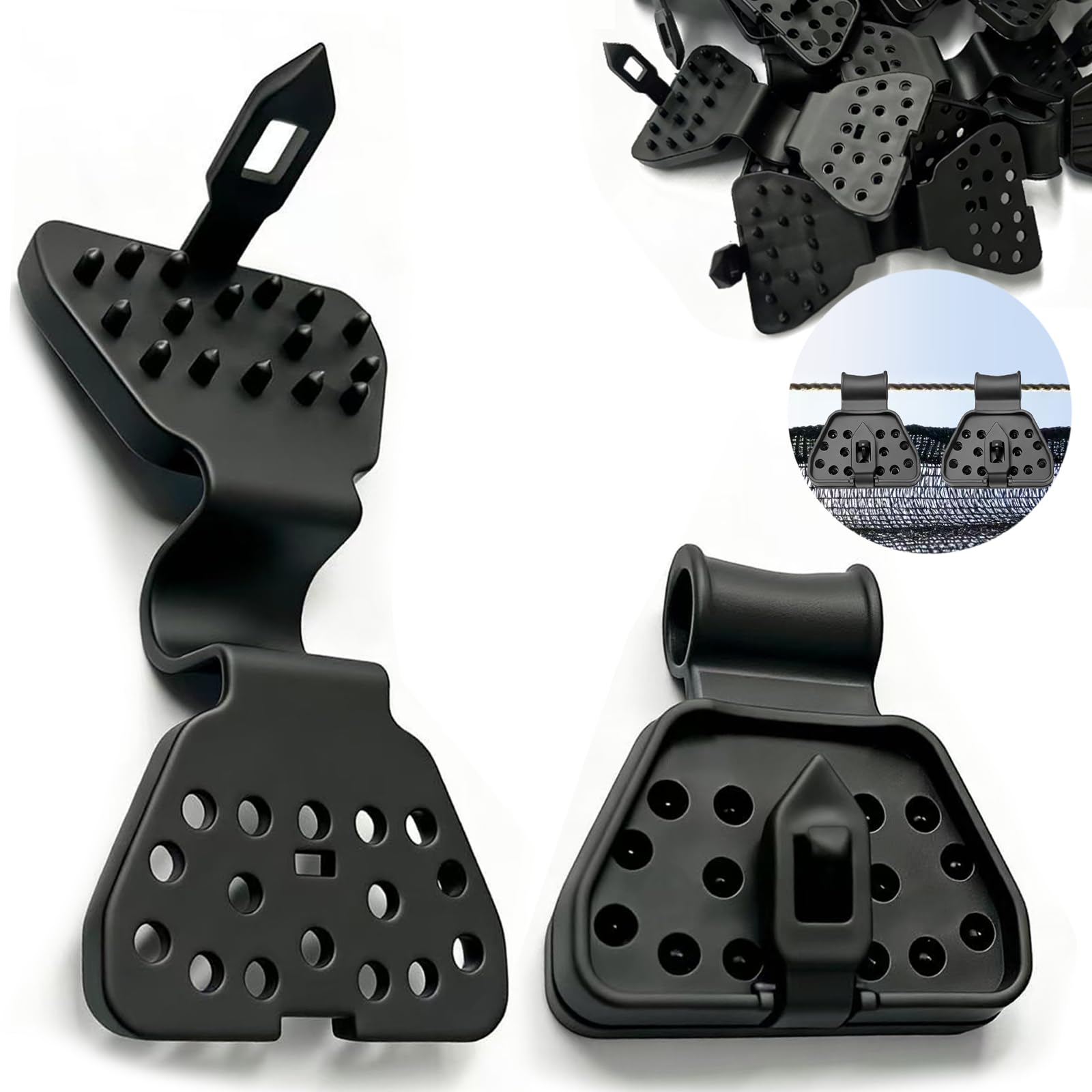 120Pcs Shade Cloth Clips New 2026, Greenhouse Clips,Sun Shade Sail Netting Clip,