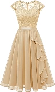 Wedtrend Women's Bridesmaid Dresses Short Prom Dress Ruffle Semi Formal Cocktail Dresses Floral Homecoming Dress