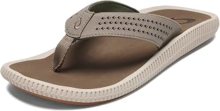 OLUKAI Ulele Men's Beach Sandals Water Resistant Arch Support and Comfort Fit Lightweight Durable Improved Grip and Traction