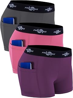 CADMUS Women's Spandex Volleyball Shorts 3" Compression Pro Shorts