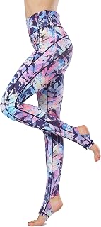 Women Sports Leggings Elastic Floral Print Women's Running Trousers High Waist Leggings Stretch Long Yoga Pants