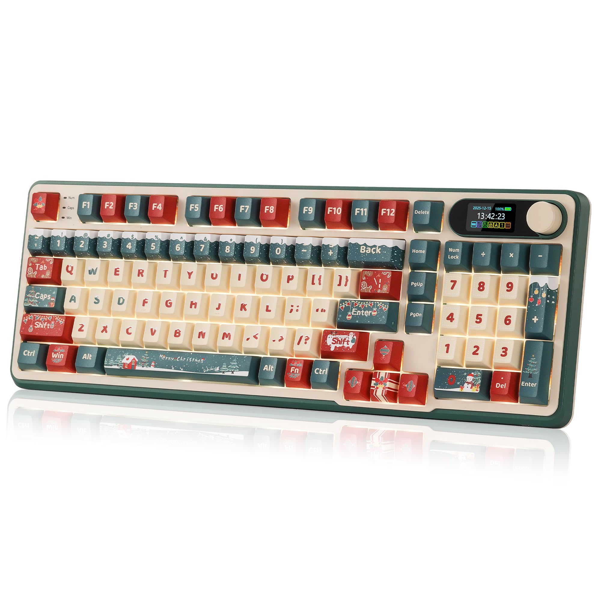 RK ROYAL KLUDGE S98 Wireless Mechanical Keyboard w/Smart Display & Knob