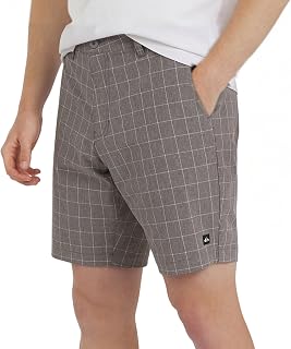 Quiksilver Mens Regular Fit Fixed Waist Water Friendly Active Hybrid ShortsCasual Shorts