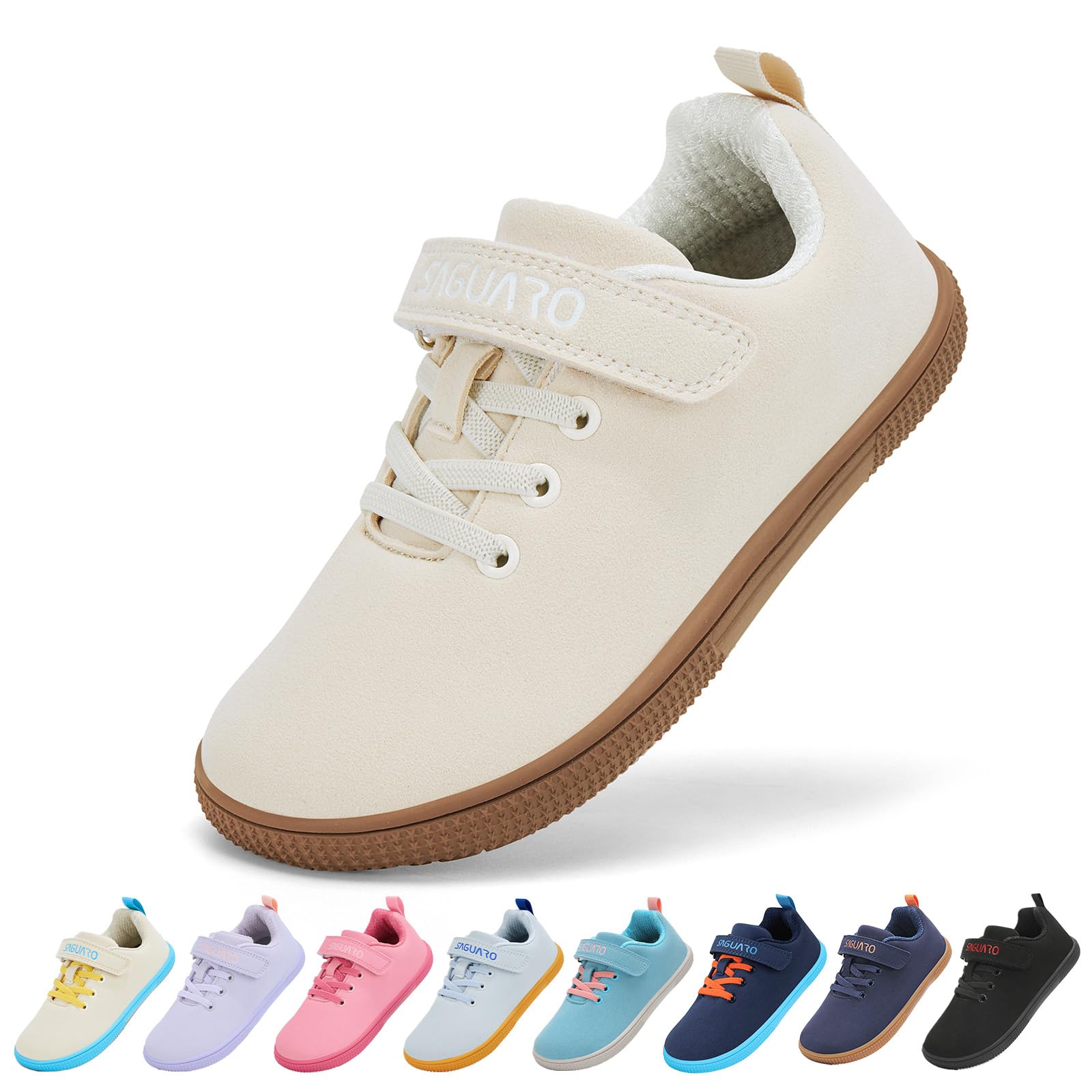 SAGUARO Barefoot Shoes Kids Minimalist Shoes with Zero Drop Sole and Wide Toe Bo