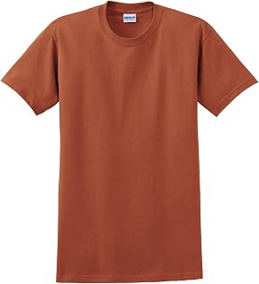 Gildan Men's Ultra Cotton Crew Neck Short Sleeved T Shirt Top Classic Item Men's