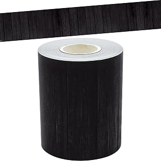 Black Wood Straight Rolled Border Trim