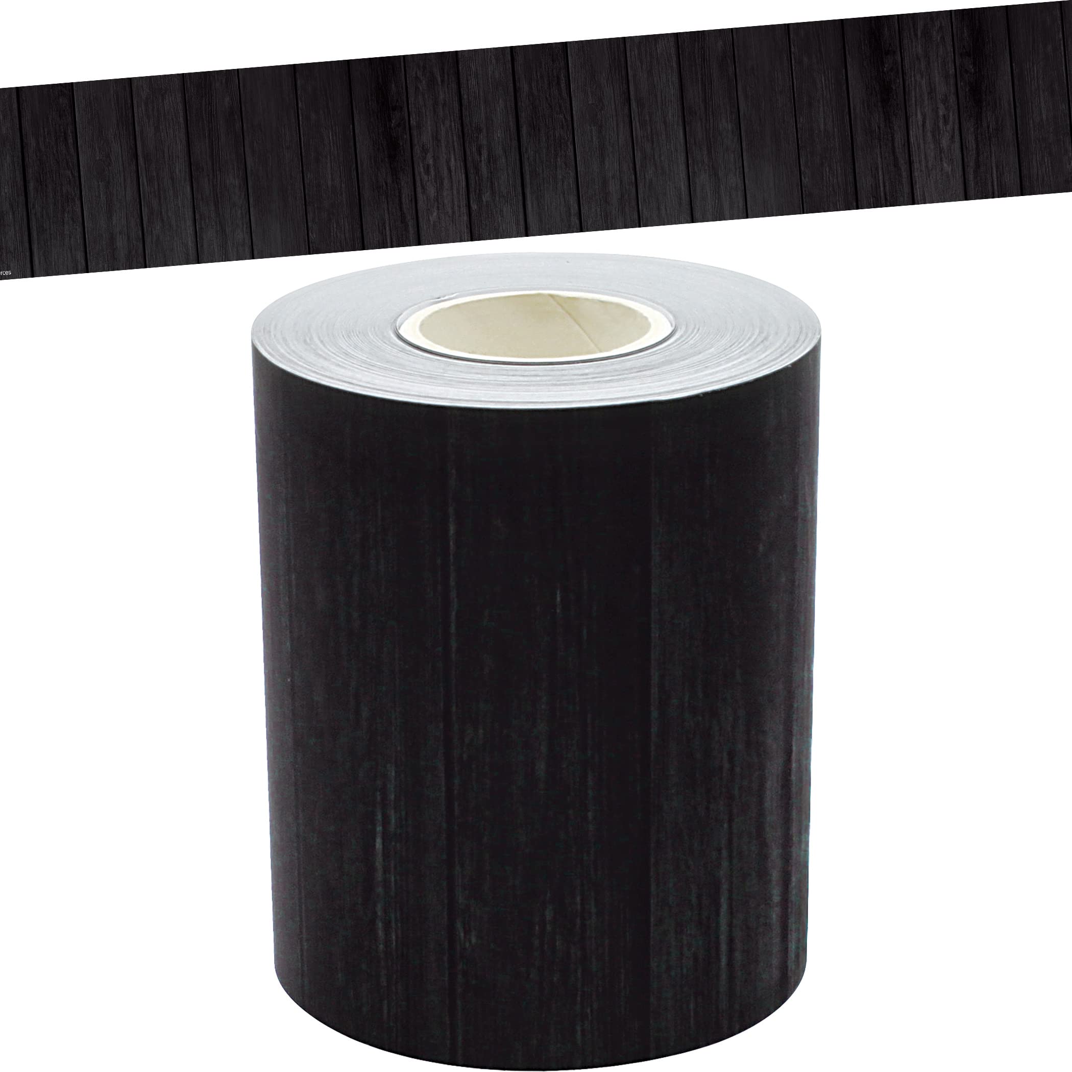 Black Wood Straight Rolled Border Trim