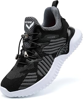 JMFCHI Boys Running Shoes Breathable Mesh Slip-On Athletic Tennis Sneakers
