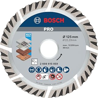 Bosch 1x PRO Multi Material Diamond Cutting Disc, Bore 22.23 mm