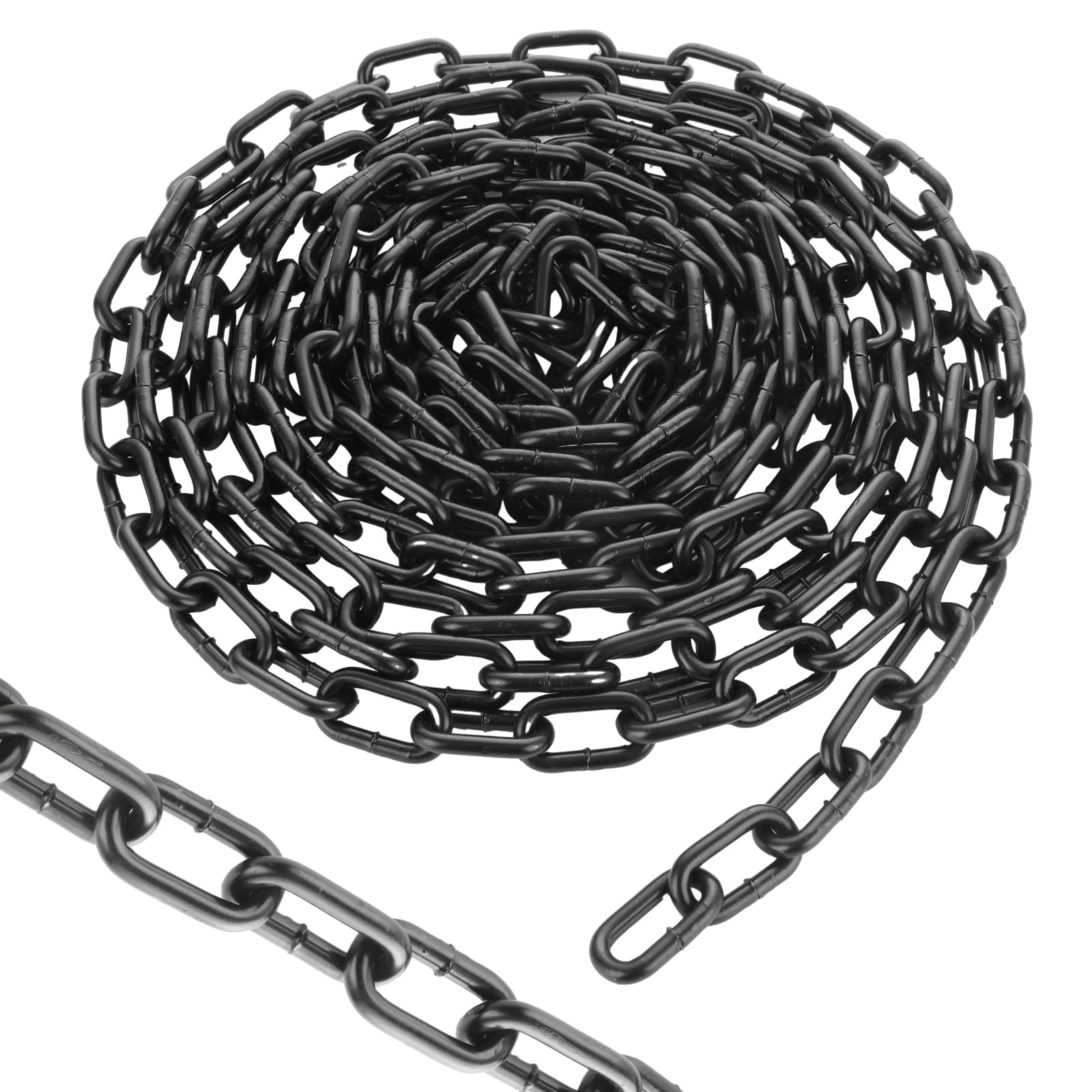 CYEAH 1/4" Carbon Steel Link Chain, Carbon Steel Chain 19.4 Ft Small Strong Link