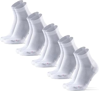 DANISH ENDURANCE Running Socks for Men & Women, Quarter Socks, 3 & 5-Pack