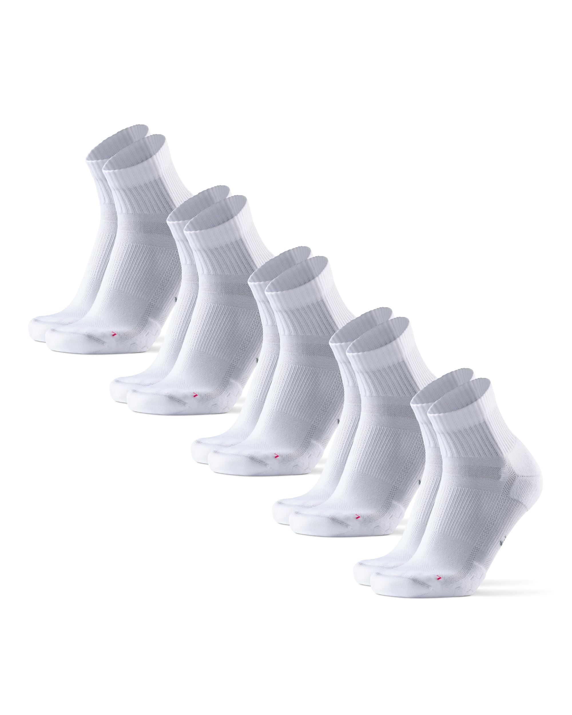 DANISH ENDURANCE Running Socks for Men & Women, Quarter Socks, 3 & 5-Pack