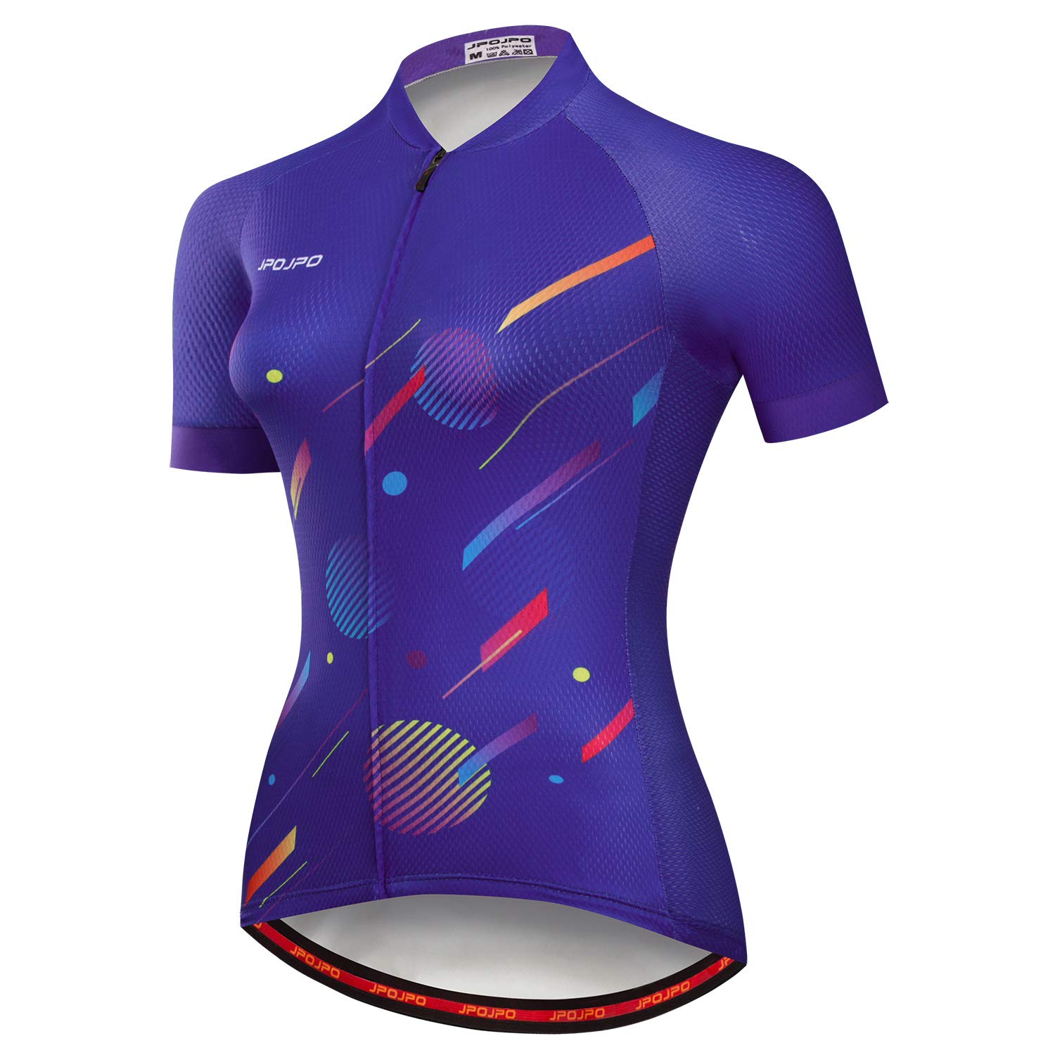 JPOJPO - Camiseta de Ciclismo para Mujer, Manga Corta, Transpirable, para Ciclis