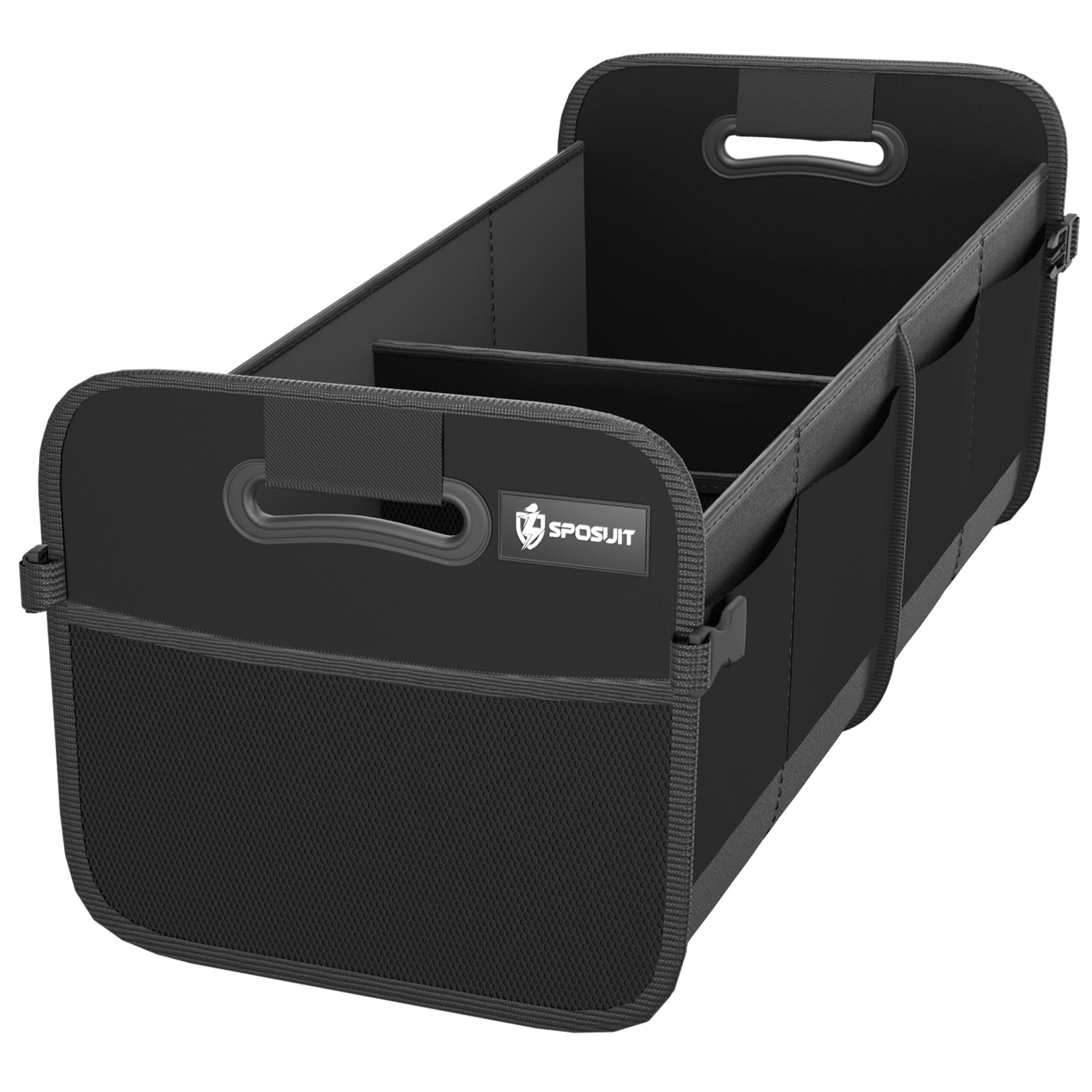 Sposuit Trunk Organizer for Car - 70L Collapsible Sturdy Car Storage, Black | 11