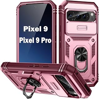 PASNEW Phone Case for Google Pixel 9/9 Pro,6.3",Pink