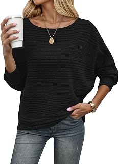 WNEEDU Women's Winter Sweater Autumn Lightweight Elegant Sweater