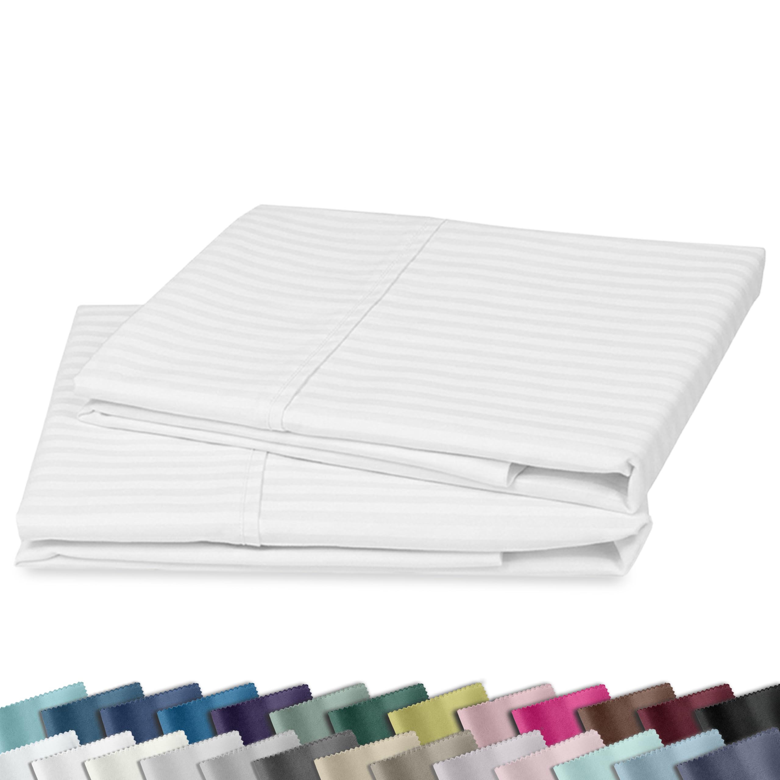 California Design Den Standard Queen Size Pillowcase Set - 400 Thread Count, 100
