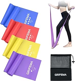 GRIFEMA GA5002 Elastic Fitness Bands Set of 4 – 1.8 m