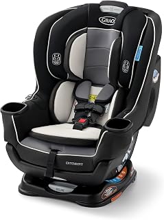 Graco Extend2Fit 2-in-1 Convertible Car Seat, Gotham | 2 Modes of Use: Extended Rear (up to 50lbs.) & Forward-Facing Harness; Adjustable Extension Panel, Grows with Your Child
