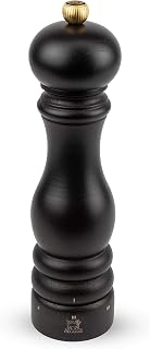 Peugeot Paris u'Select Pepper Grinder, Wooden Pepper Mill, 9 in, Chocolate | Manual pepper mill with 6 preset grinds, PEFC-certified beech wood, lifetime mechanism warranty, made in France