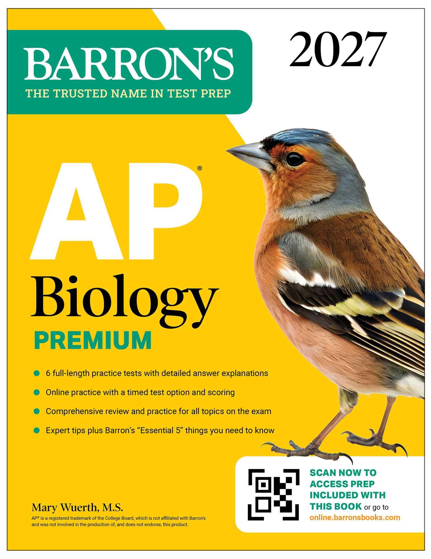 AP Biology Premium, 2027: Prep Book with 6 Practice Tests + Comprehensive Review