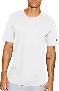Champion Heritage Tee Men's T-Shirt, White C Logo Left Sleeve, S