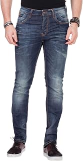 Cipo & Baxx Men's Jeans, Modern Denim, Distinctive Details, Versatile for Leisure and Urban Style