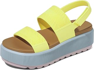 Marc Ford Sandali da donna con plateau, suola con zeppa spessa, comodi, impermeabili, estivi, passeggiate, vacanze, scarpe da spiaggia