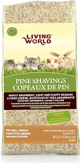 Living World Pine Shavings Small Animal Bedding, 1200-Cubic-Inch