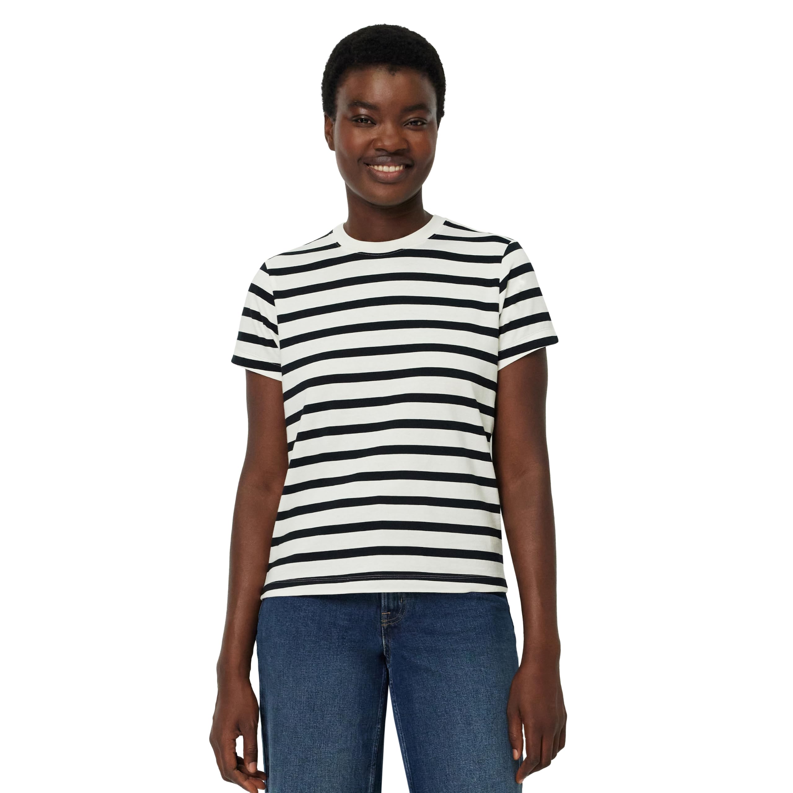 Amazon Essentials Women's Loose Fit Round Neck Cotton T-Shirt
