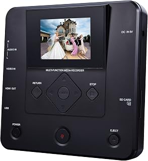 PROTIS Multi-Function Media Recorder PT1190/DVD Recorder Updated Version/Video & Data Burning/MPG & MP4 formats/AV in/USB/SD Card/HDMI/Play Back on Normal & Blue ray DVD Players & Computers