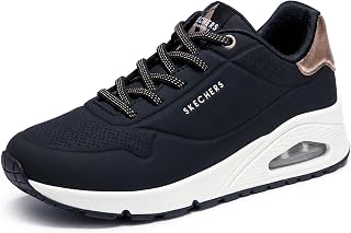 Skechers Womens UNO - Shimmer Away Wedge Slip-on Fashion Sneakers