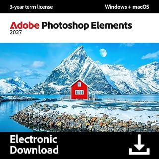 Adobe Photoshop Elements 2027 | 3-year term licence | 1 Device | 1 User | PC/MAC | Digital download